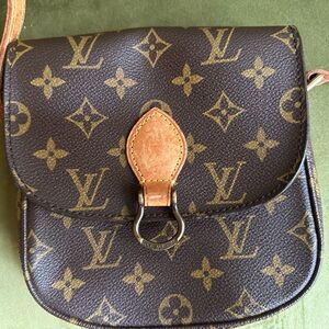 Louis Vuitton Brown and Tan Monogram Pouch
